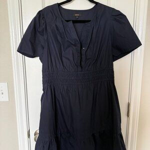 Quince 100% Organic Cotton Tiered Mini Dress